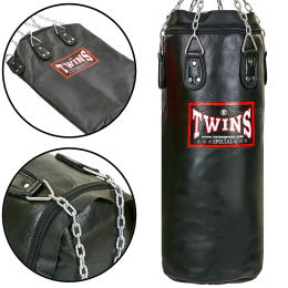 Мішок боксерський Циліндричний TWINS HBFL-L без наповнювача чорний