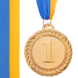 Медаль спортивная с лентой SP-Sport GREEK C-6860 золото, серебро, бронза