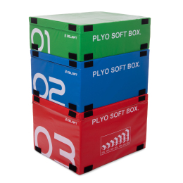 Бокс Пліометріческіе м'який набір Zelart PLYO BOXES FI-3634 3шт 90х75х30/45/60см зелений, синій, червоний
