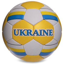 Мяч футбольный UKRAINE BALLONSTAR FB-0047-136 №5 белый-желтый-голубой