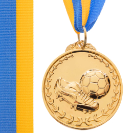 Медаль спортивная с лентой SP-Sport Футбол C-7011 золото, серебро, бронза