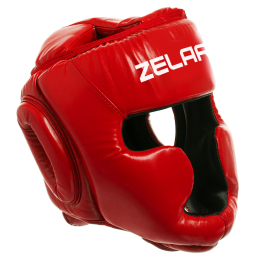 Шолом боксерський з повним захистом Zelart BO-6001 M-XL кольори в асортименті