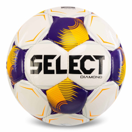 М'яч футбольний SELECT DIAMOND FIFA BASIC V26 DIAMOND-5WOR №5 білий помаранчевий