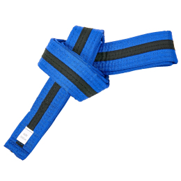 Пояс для кимоно двухцветный SP-Planeta BO-7266 длина-220-280см синий-черный