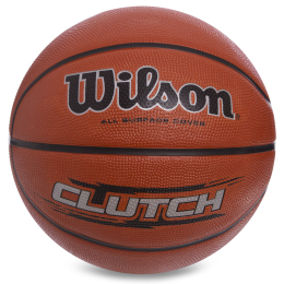 Мяч баскетбольный резиновый WILSON CLUTCH 295 WTB1434XB №7 коричневый