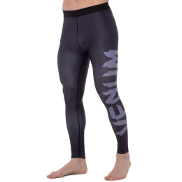 Компрессионные штаны тайтсы для спорта VNM CK31 S-2XL черный-серый
