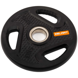 Блины диски композитные с тройным хватом и металлической втулкой Zelart TA-4791-5 51мм 5кг черный