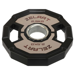 Млинці диски гумові 2 Handle металева втулка Zelart TA-4792-2_5 51мм 2,5кг чорний-сірий