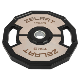 Блины диски резиновые 2 Handle металлическая втулка Zelart TA-4792-15 51мм 15кг черный