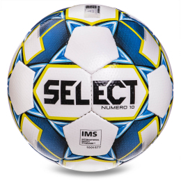 Мяч футбольный SELECT NUMERO 10 IMS №5 белый-синий