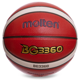 Мяч баскетбольный Composite Leather №7 MOLTEN B7G3360 оранжевый