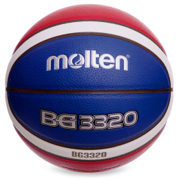 М'яч баскетбольний Composite Leather №6 MOLTEN B6G3320 помаранчевий-синій