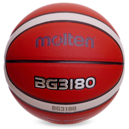М'яч баскетбольний Composite Leather №6 MOLTEN B6G3180 помаранчевий