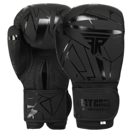 Перчатки боксерские FISTRAGE INTENSE FIGHTER VL-9350 10-14 унций серый-черный