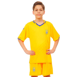 Форма футбольна дитяча з символікою збірної УКРАЇНА 2019 SP-Sport CO-8173 XS-XL жовтий