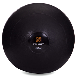 Мяч медицинский слэмбол для кроссфита Zelart SLAM BALL FI-2672-30 30кг черный