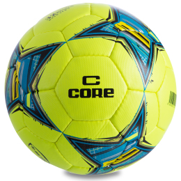 М'яч футбольний CORE HI VIS1000 CR-018 №5 PU лимонний