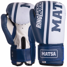 Боксерські рукавиці ЮНІОР MATSA MA-3033 4-14 унцій кольори в асортименті