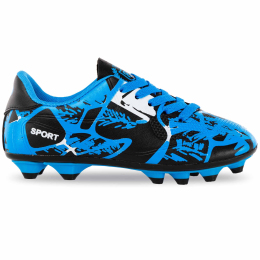 Бутсы футбольные детские SP-Sport 7863-1 размер 31-36 синий-черный