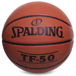 Мяч баскетбольный резиновый SPALDING 73852Z TF-50 №5 коричневый