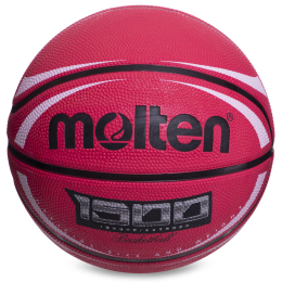 Мяч баскетбольный резиновый MOLTEN B7RD-1500WRW №7 красный