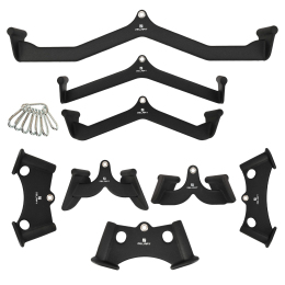 Набір рукояток для блочних тренажерів 8 штук Zelart TA-4831 чорний