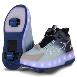 Роликові кросівки з підсвічуванням LED на двох колесах SP-Sport OB-4650 розмір 32-40 кольори в асортименті
