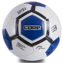 Мяч футбольный CORE ATROX CRM-051 №5 PVC белый-черный-синий