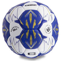 Мяч для гандбола CORE CRH-055-3 №3 белый-темно-синий-золотой