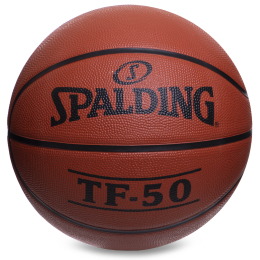 Мяч баскетбольный резиновый SPALDING 73850Z TF-50 №7 оранжевый