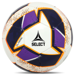 Мяч футбольный детский SELECT CLASSIC V24 CLASSIC-5WV №5 белый-фиолетовый