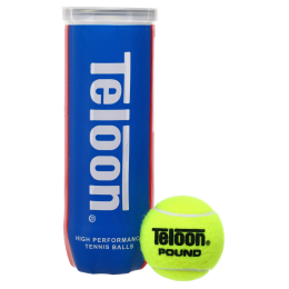 Мяч для большого тенниса TELOON TOUR POUND T818-3 3шт салатовый