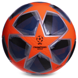 Мяч футбольный CHAMPIONS LEAGUE FB-2380 №5 PVC клееный оранжевый-серебряный-синий