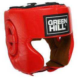 Шолом боксерський у мексиканському стилі шкіряний GREEN HILL BO-0575 S-XL кольори в асортименті