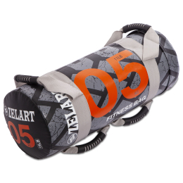 Мішок для кросфіта та фітнесу Zelart Power Bag FI-0899-5 5кг чорний-помаранчевий