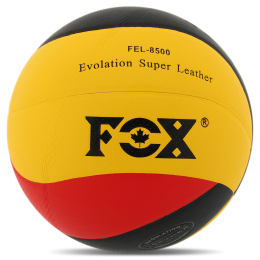 Мяч волейбольный FOX GERMANY FEL-8500 №5 PU черный-красный-желтый