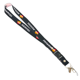 Шнурок для ключей на шею REPSOL SP-Sport M-4559-10 50см черный-оранжевый