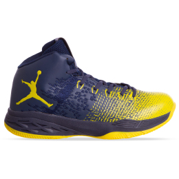 Кроссовки баскетбольные Jordan W8508-3 размер 41-45 синий-желтый