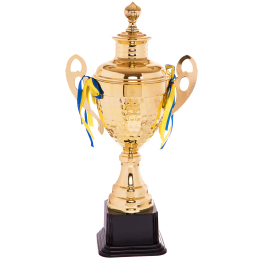 Кубок спортивний з ручками і кришкою SP-Sport GRAND C-1506A висота 53см золотий