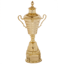 Кубок спортивный с ручками и крышкой SP-Sport JOY XB107C высота 41см золотой