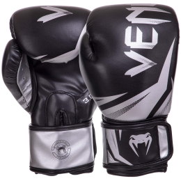 Перчатки боксерские VENUM CHALLENGER 3.0 VN03525-128 10-14 унций черный-серебряный