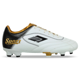 Бутсы футбольная обувь DIFFERENT SPORT SG-600647-4 размер 35-39 белый-золотой