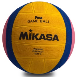 М'яч для водного поло MIKASA W6009W №4 жовтий-синій-рожевий