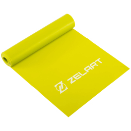 Лента эластичная для фитнеса и йоги Zelart FI-7796-2 салатовый
