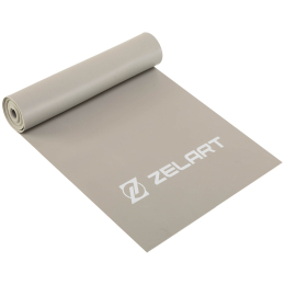 Лента эластичная для фитнеса и йоги Zelart FI-7796-4 серый