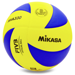 М'яч волейбольний MIKASA MVA-330 №5 PU жовто-синій