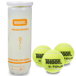Мяч для большого тенниса TELOON X-TOUR T878P3-T606P3 3шт салатовый