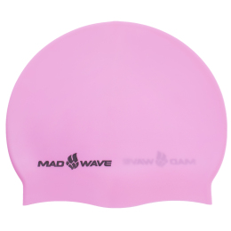 Шапочка для плавания силиконовая для взрослых MadWave PASTEL M053504 цвета в ассортименте