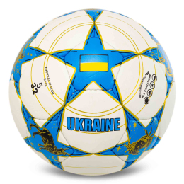 М'яч футбольний BALLONSTAR UKRAINE FB-7581 №5 PU кольори в асортименті