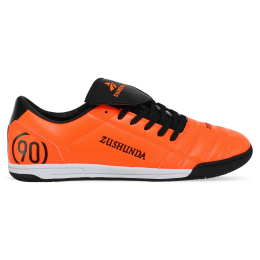 Взуття для футзалу чоловіче ZUSHUNDA 6029-3 розмір 39-45 помаранчевий-чорний